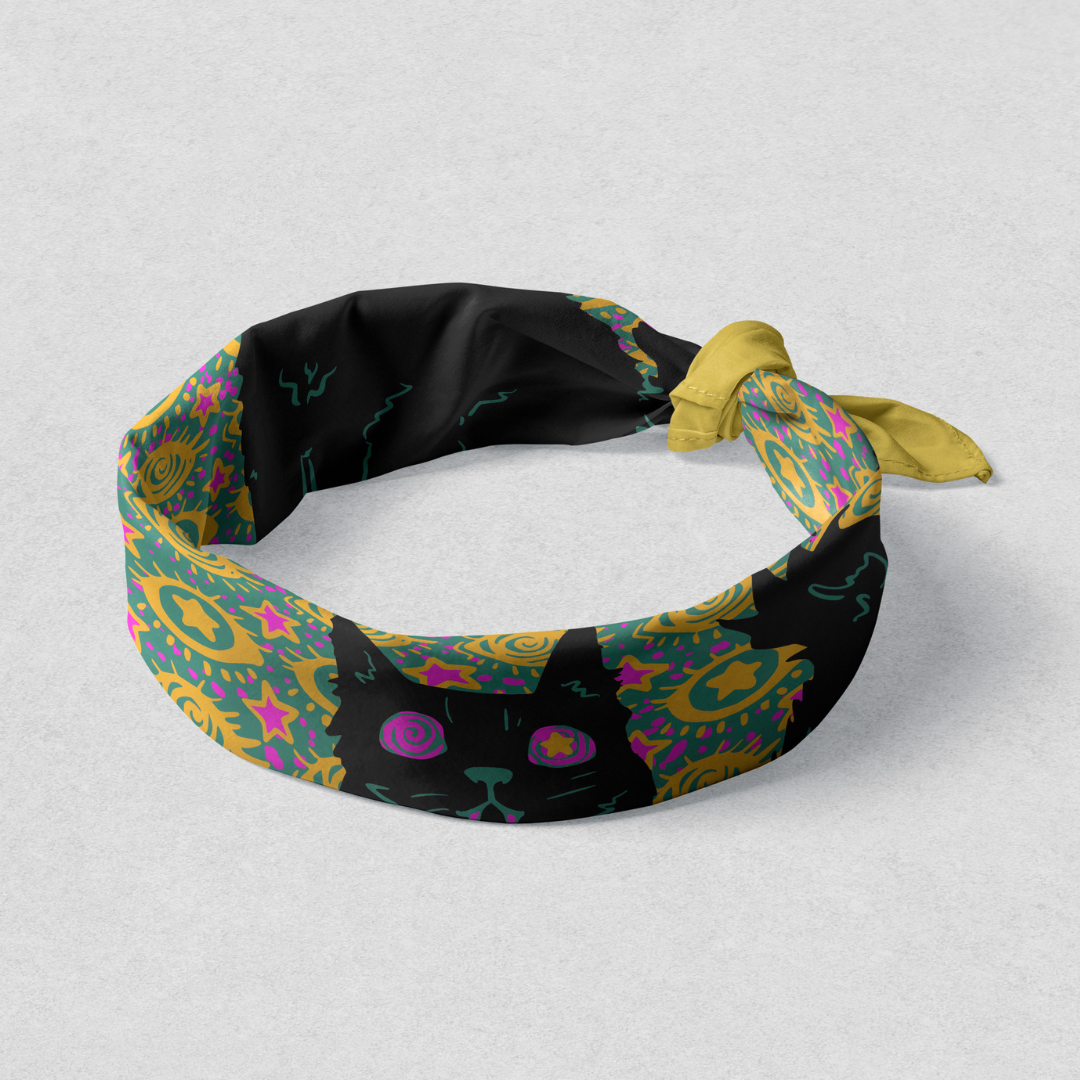 Trippy Banada Meow Magic Design with Masks and Musical