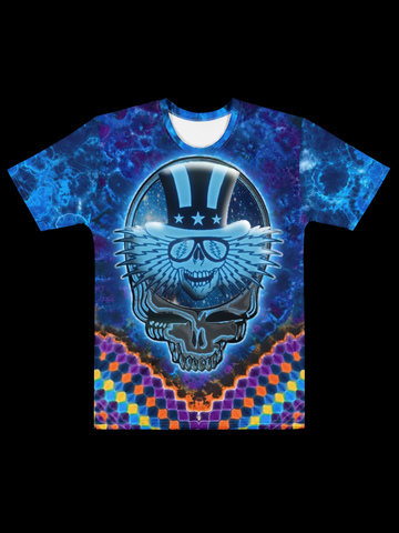 "Uncle Sam’s Dream" Cotton Print T-Shirt