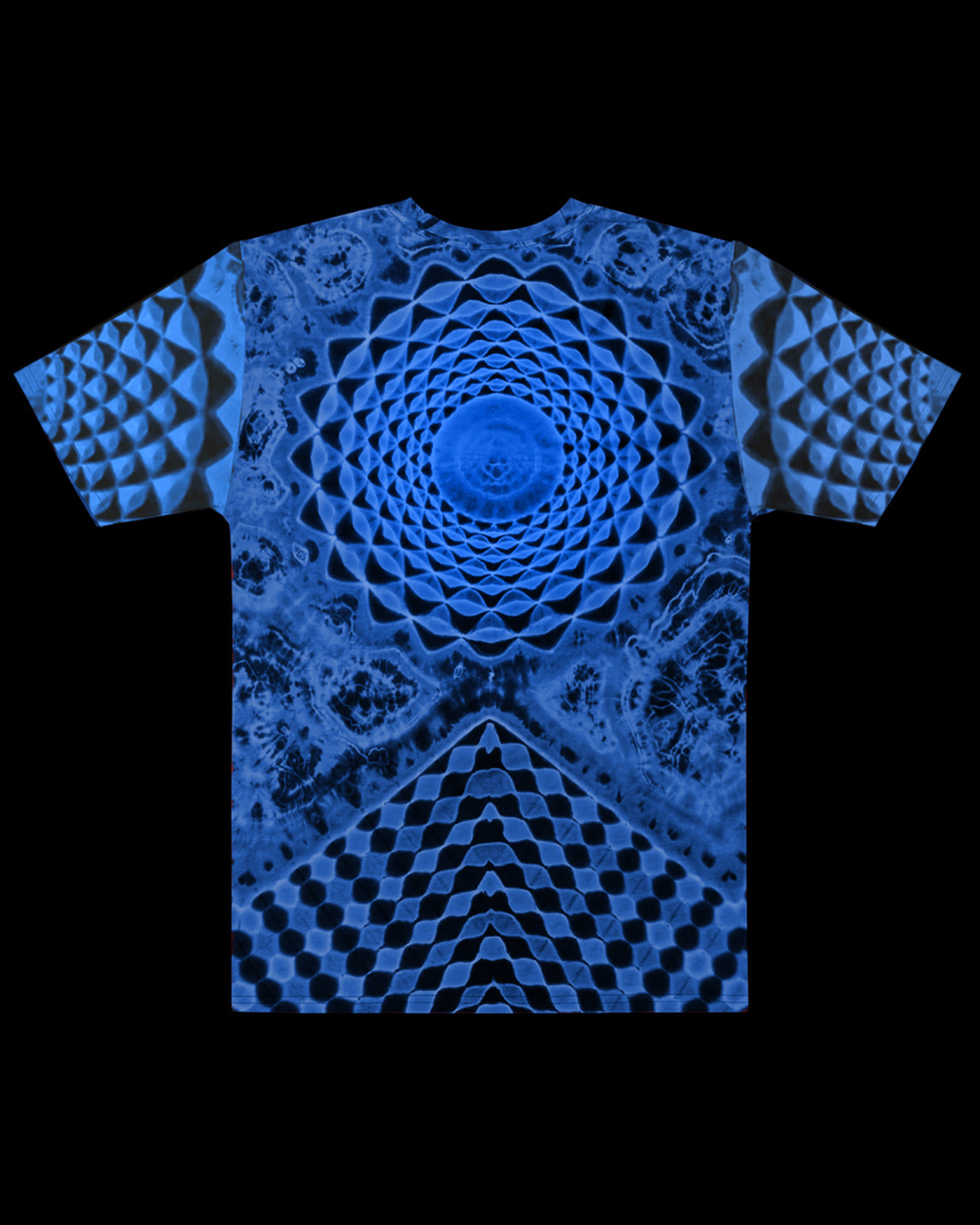 "Rainbow Freedom Stealie" Cotton Print T-Shirt