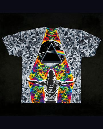 "THE DARK SIDE OF THE MOON LIFE" Cotton Print T-Shirt
