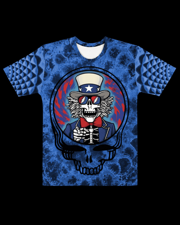 "Patriot Skull I Want You" Poly Print T-Shirt