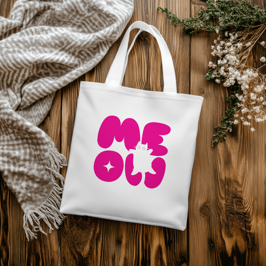 Trippy Tote Meow Magic for Festive Events & Parties